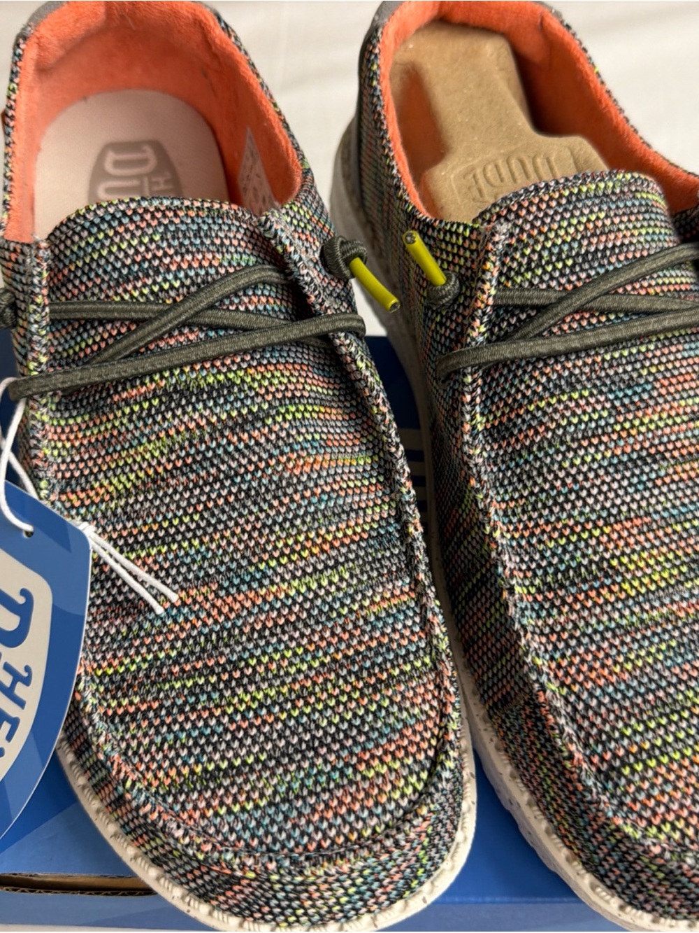 Hey Dude Multicolor Knit Casual Shoe - Comfortable Everyday Sneaker